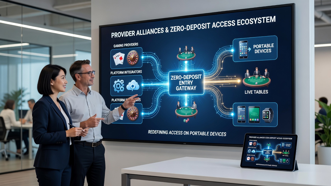 Illustration zu mobilen Live-Tischen und Provider-Netzwerken im Jahr 2026